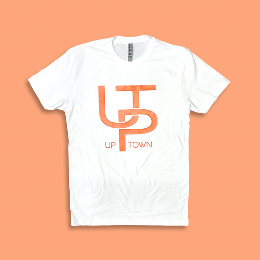 Uptown Tee (Orange Logo)