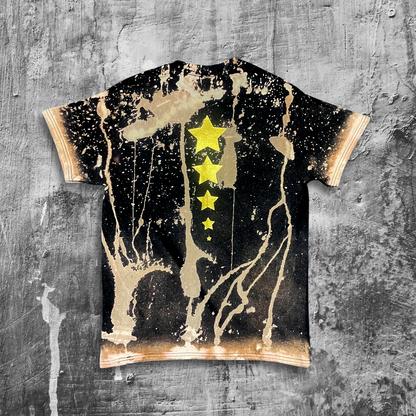 Risky Acid Tee [ Fall-in-Stars ] Gold [Unisex]