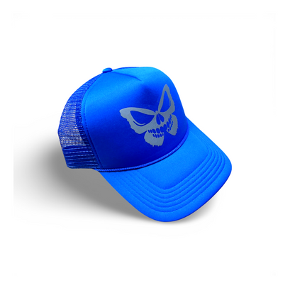 BONIFIED TRUCKER HAT [ ROYAL BLUE ] SlLVER REFLECTIVE LOGO