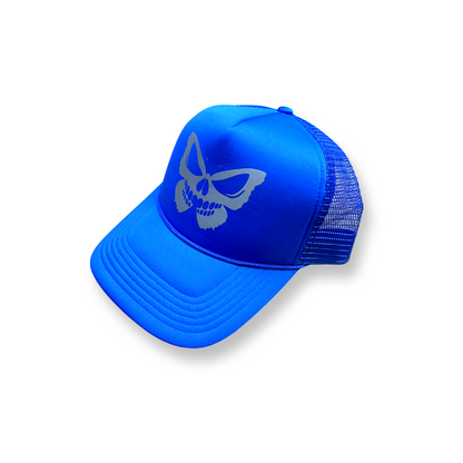 BONIFIED TRUCKER HAT [ ROYAL BLUE ] SlLVER REFLECTIVE LOGO